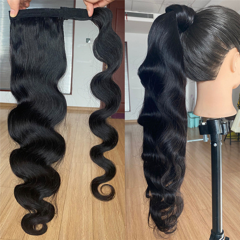 Wig Jurchen Human Bandage Bundled Ponytail Wig Jurchen Human Bandage Bundled Ponytail